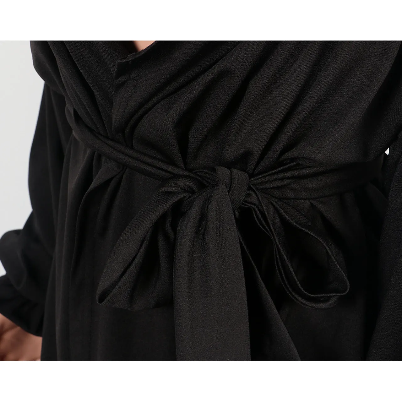 Bubble Long Sleeves V-neck Mini Dress