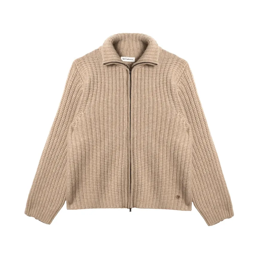 Cardigan Nicole Beige in Cashmere