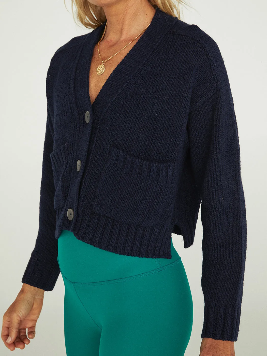 Cropped Cardigan - Hale Navy