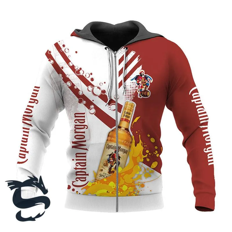 Funny Water Splash Captain Morgan Hoodie & Zip Hoodie