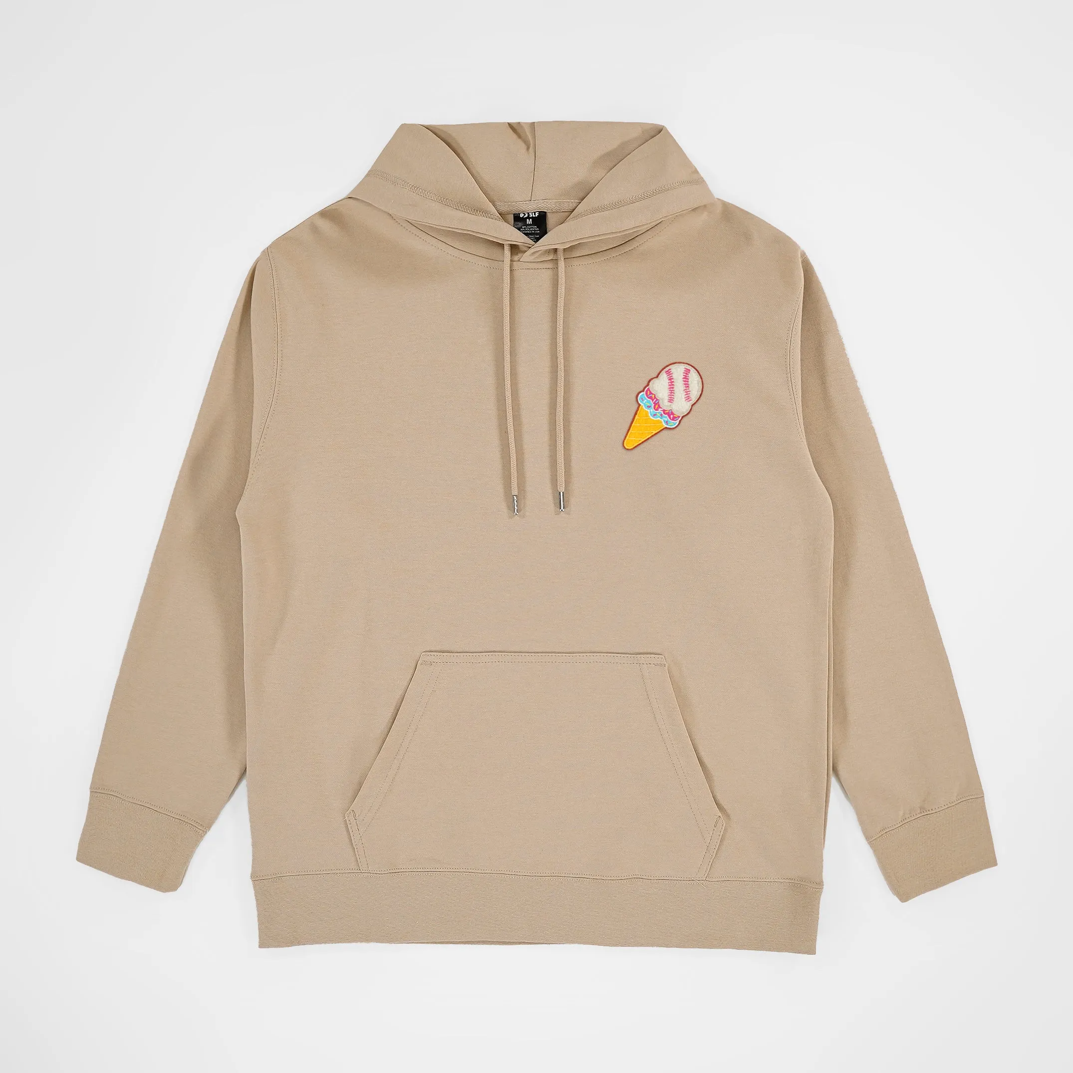 Ice Cream Baseball Patch Hoodie