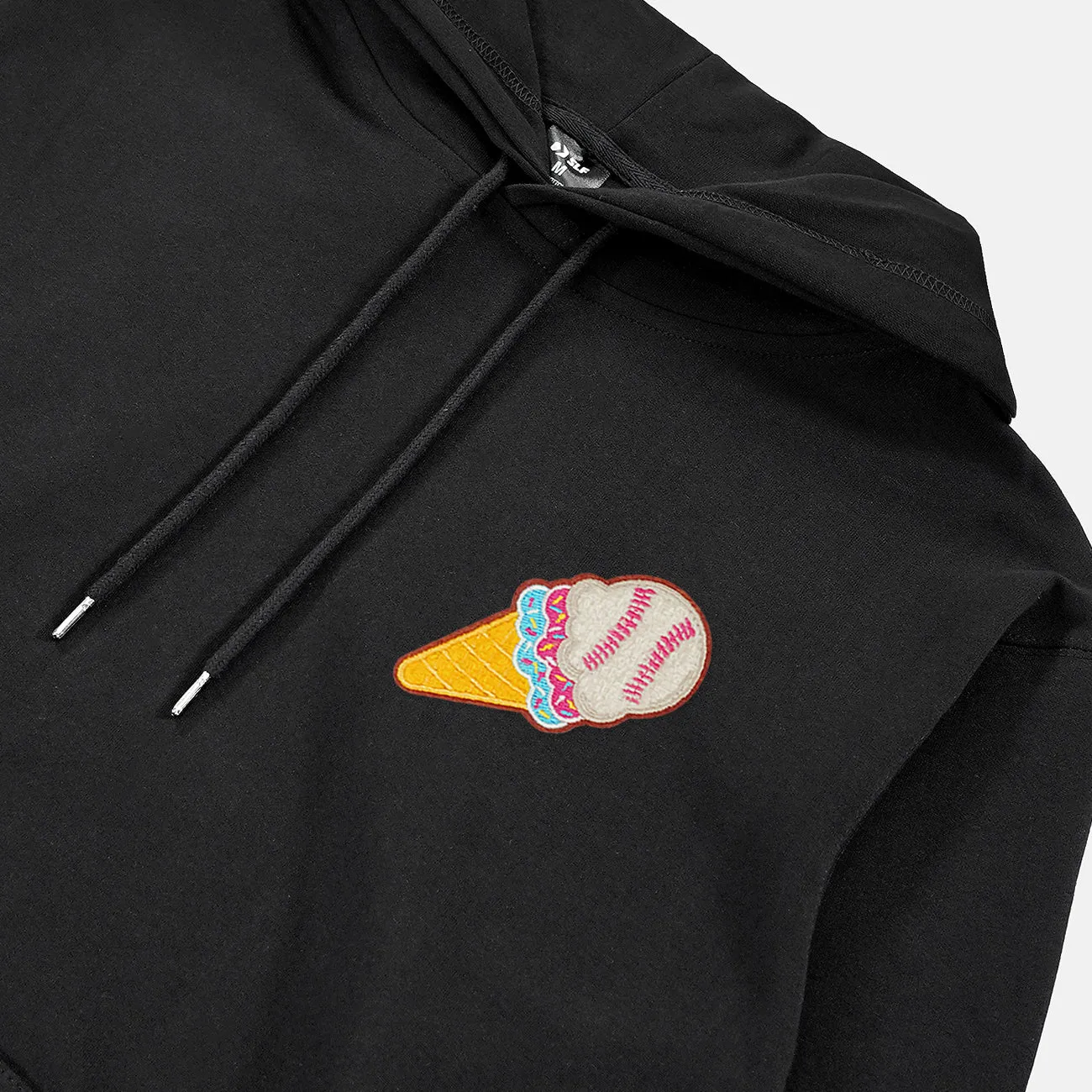 Ice Cream Baseball Patch Hoodie