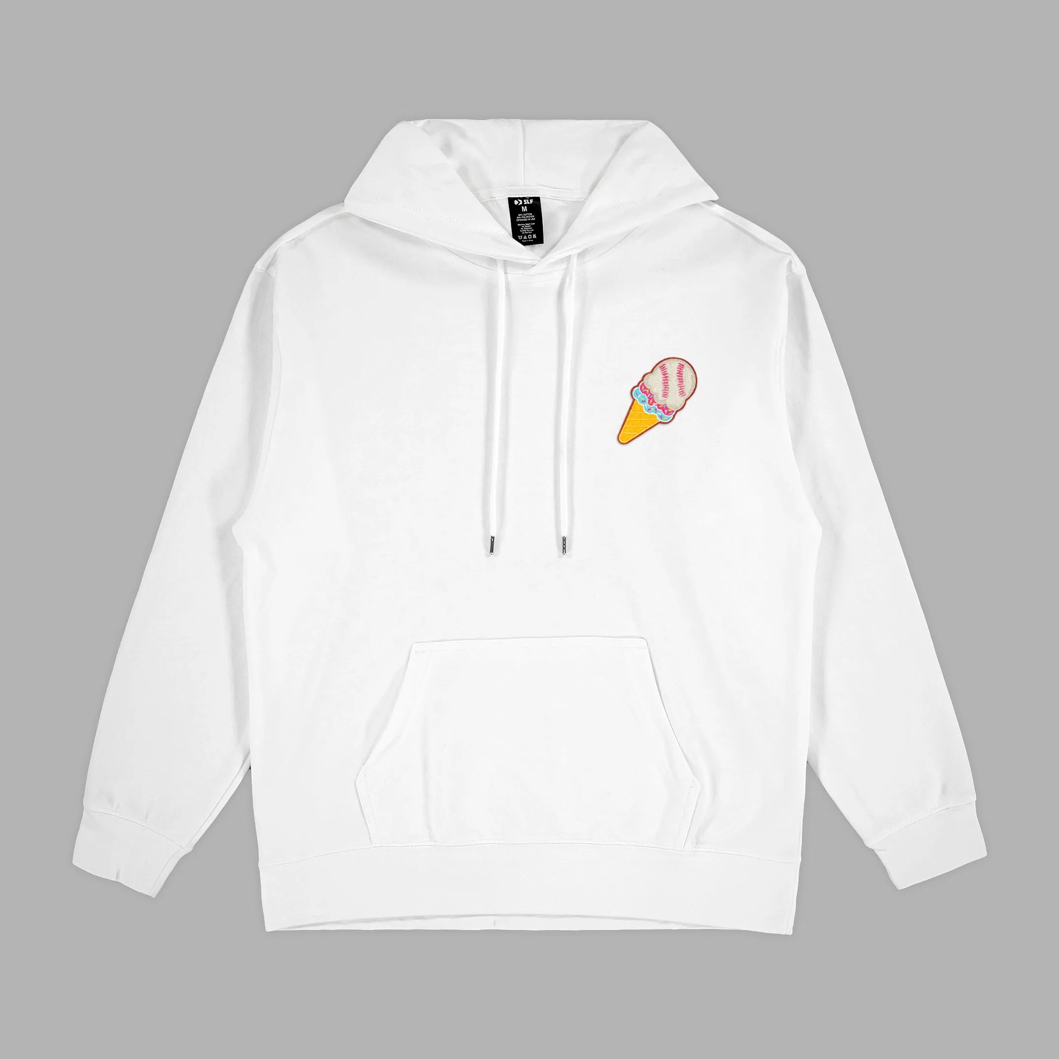 Ice Cream Baseball Patch Hoodie