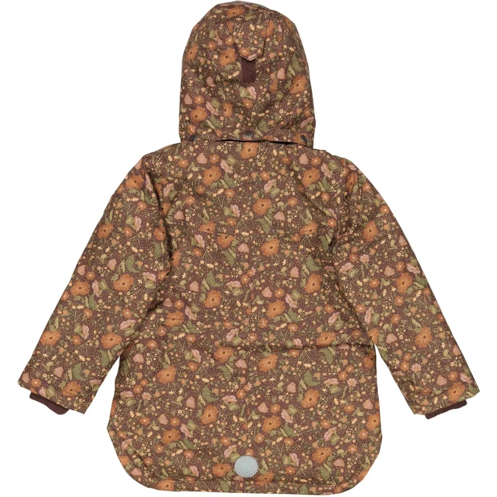 Jacket Elda Tech - maroon flowers