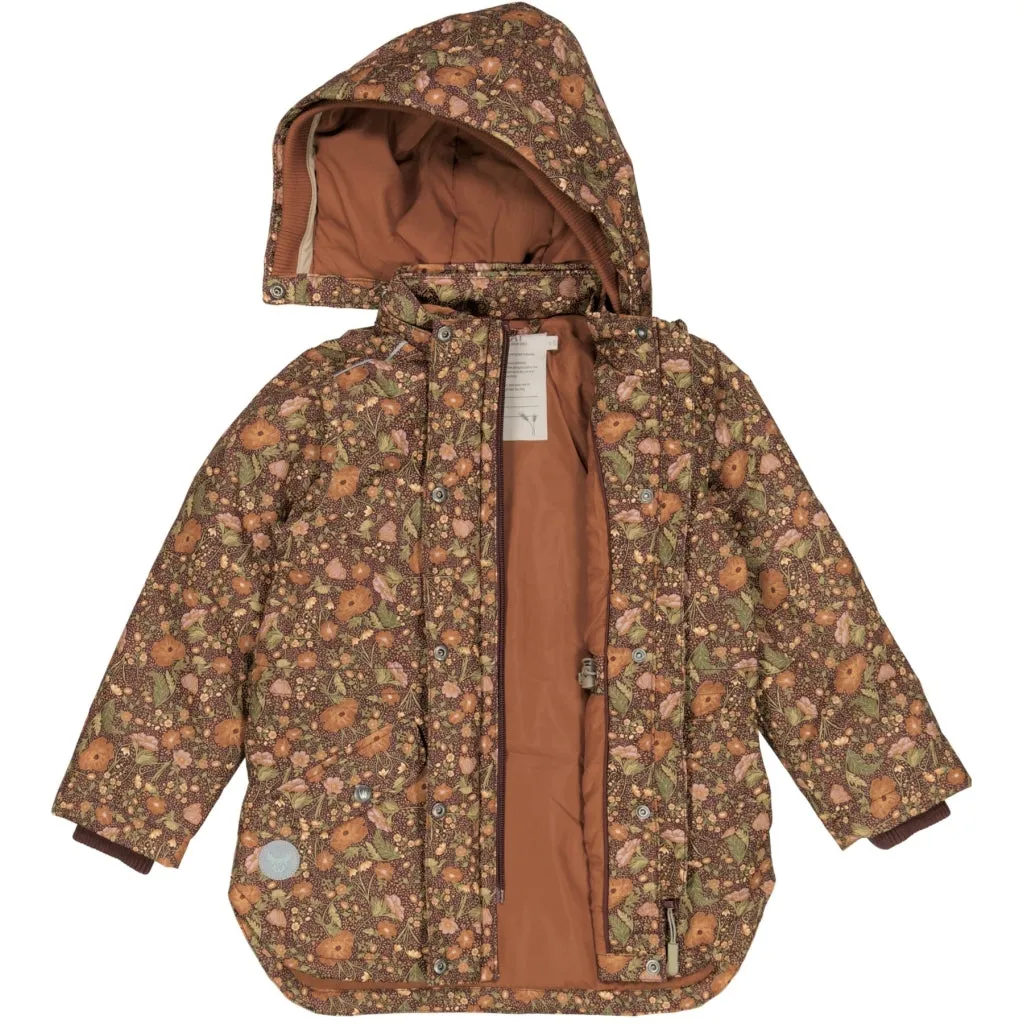 Jacket Elda Tech - maroon flowers