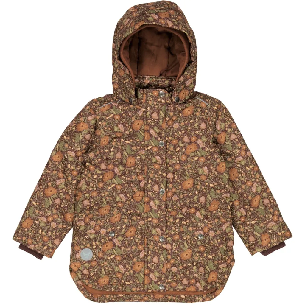 Jacket Elda Tech - maroon flowers
