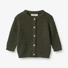 Knit Cardigan Villy | Baby - forest night