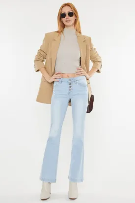 Mid-Rise Super Soft Flare Jeans