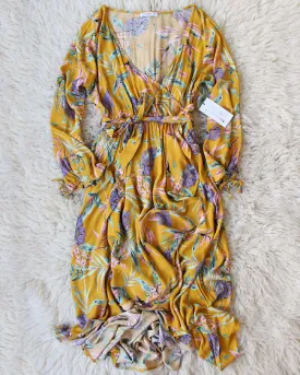 Monstera Leaf Maxi Dress