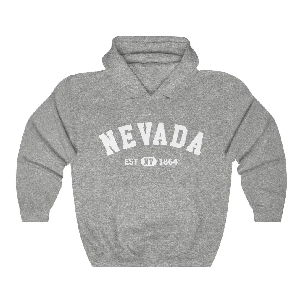 Nevada NV State, I Love Nevada Retro Vintage Home Pride Souvenir USA Gifts Travel Pullover Hoodie Men Women Hooded Sweatshirt