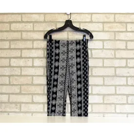 Pants - Palazzo Black and Ivory