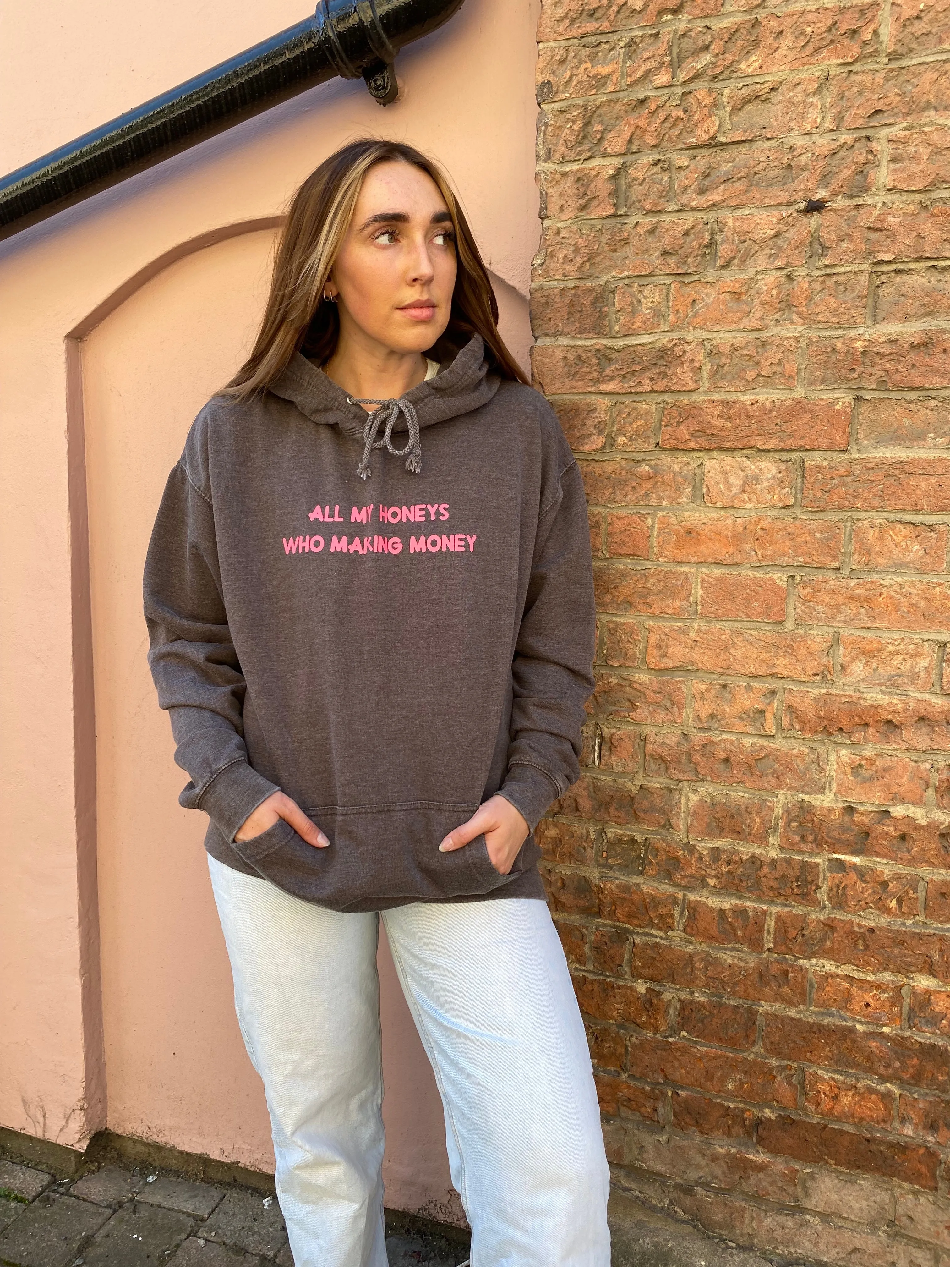 SAMPLE - Honeys making Money Charcoal Hoodie