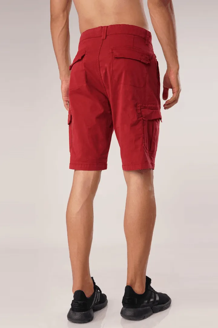Scarlet Cargo Shorts