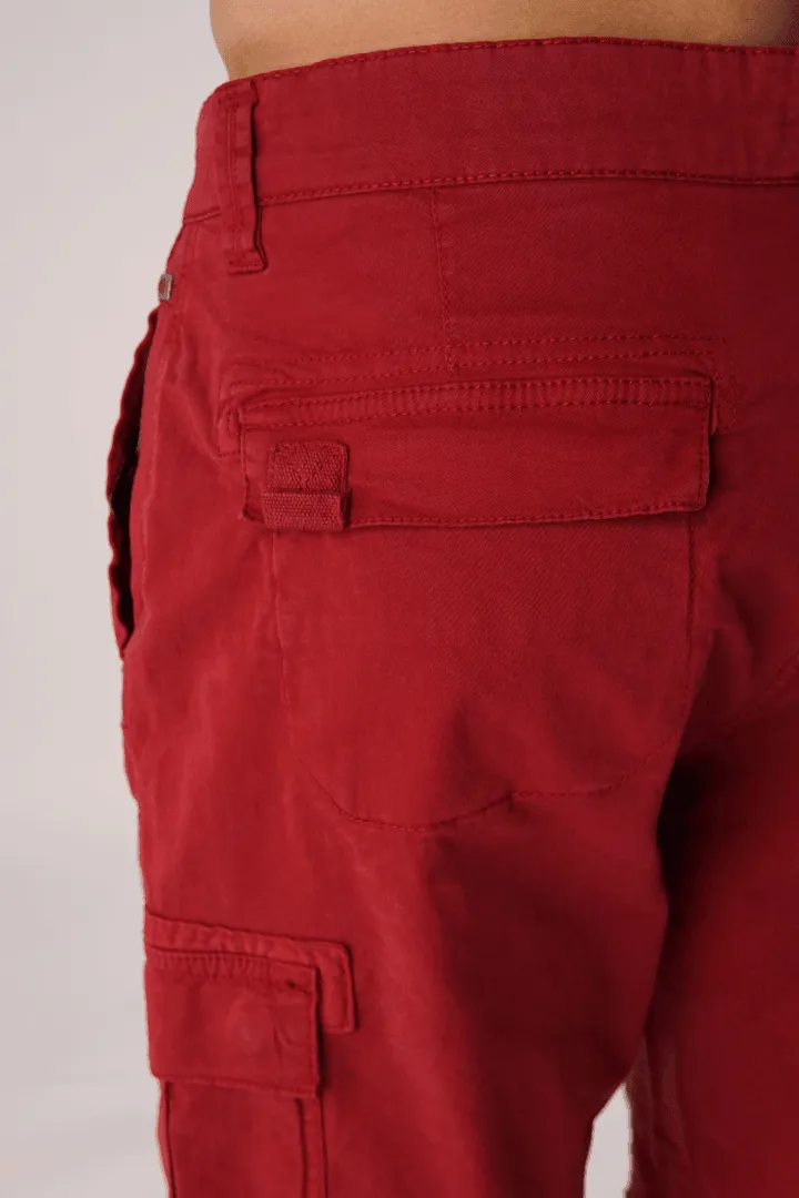 Scarlet Cargo Shorts