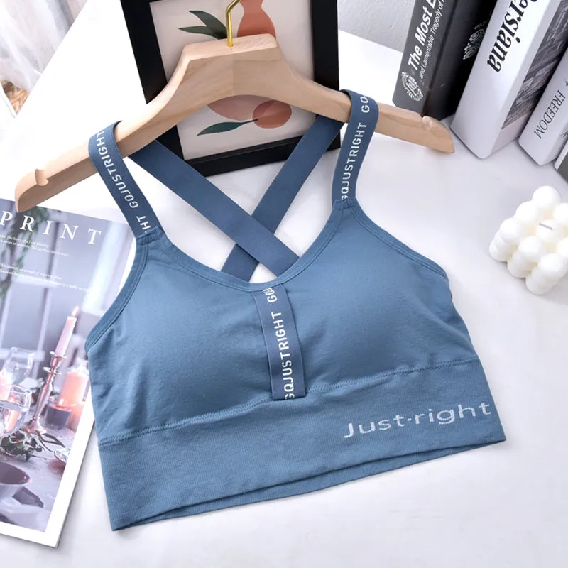 Sports Bra for Women Crisscross Back Bra
