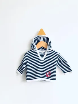 Striped Anchor Sweater // 3-6M