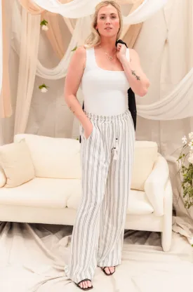 Tall Yacht Pants-Striped