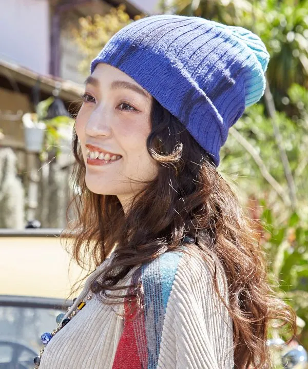 Tie Dye Knit Cotton Beanie