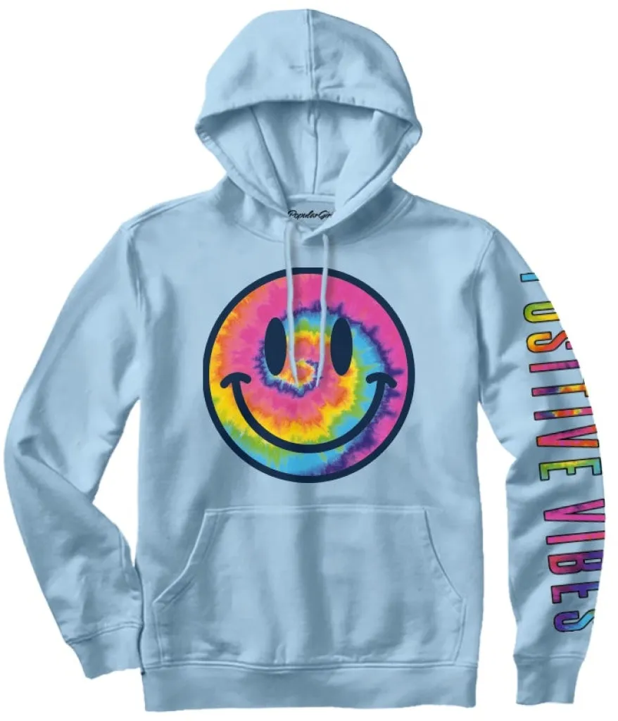 TIE DYE SMILEY HOODY
