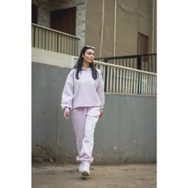 Women cropped hoodie set Lilac