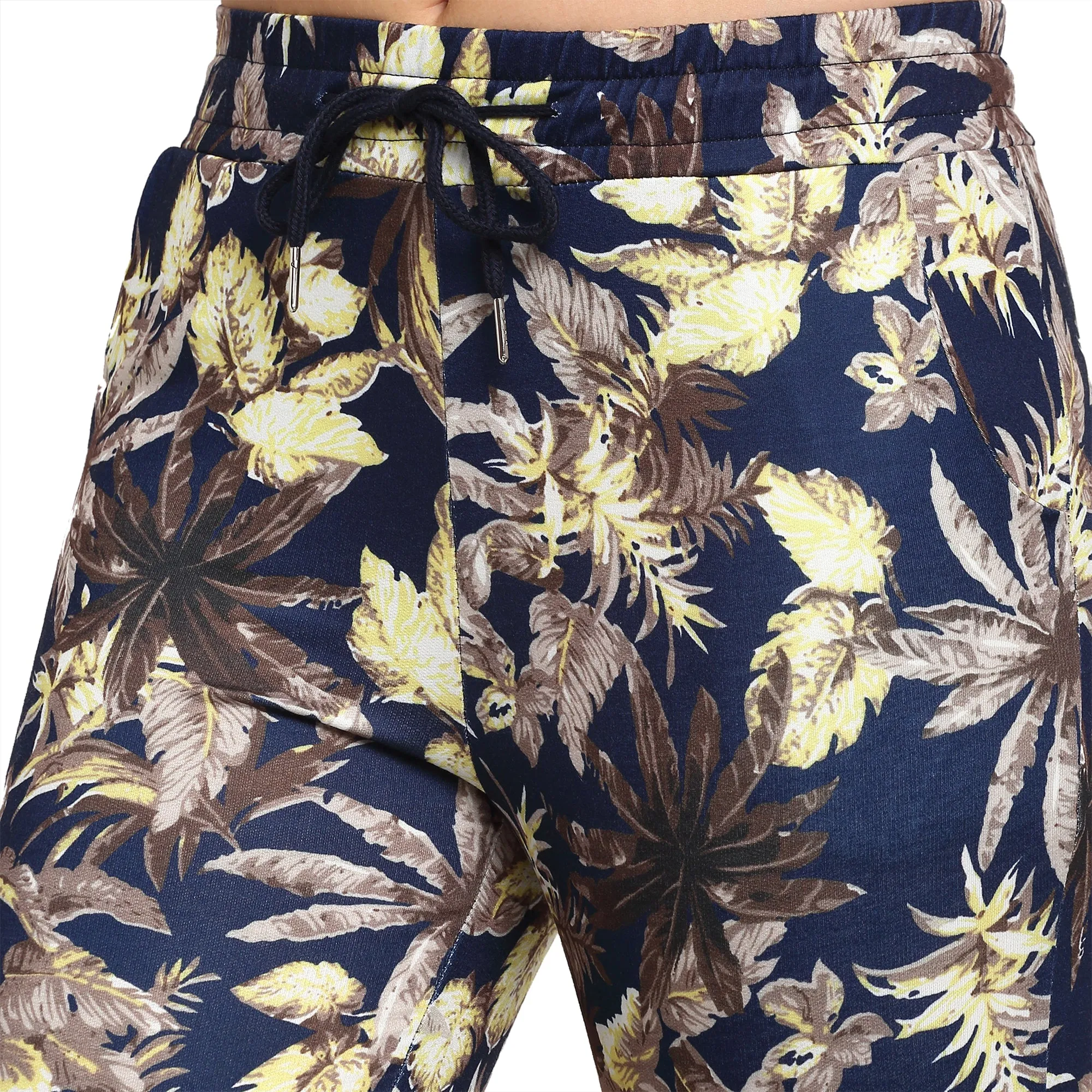 Women Navy Blue Printed Jogger