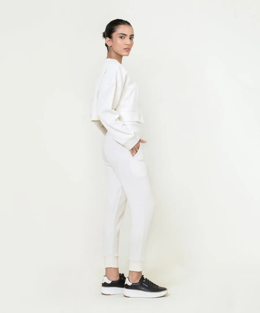 Women's Waffle Knit Cropped Joggers