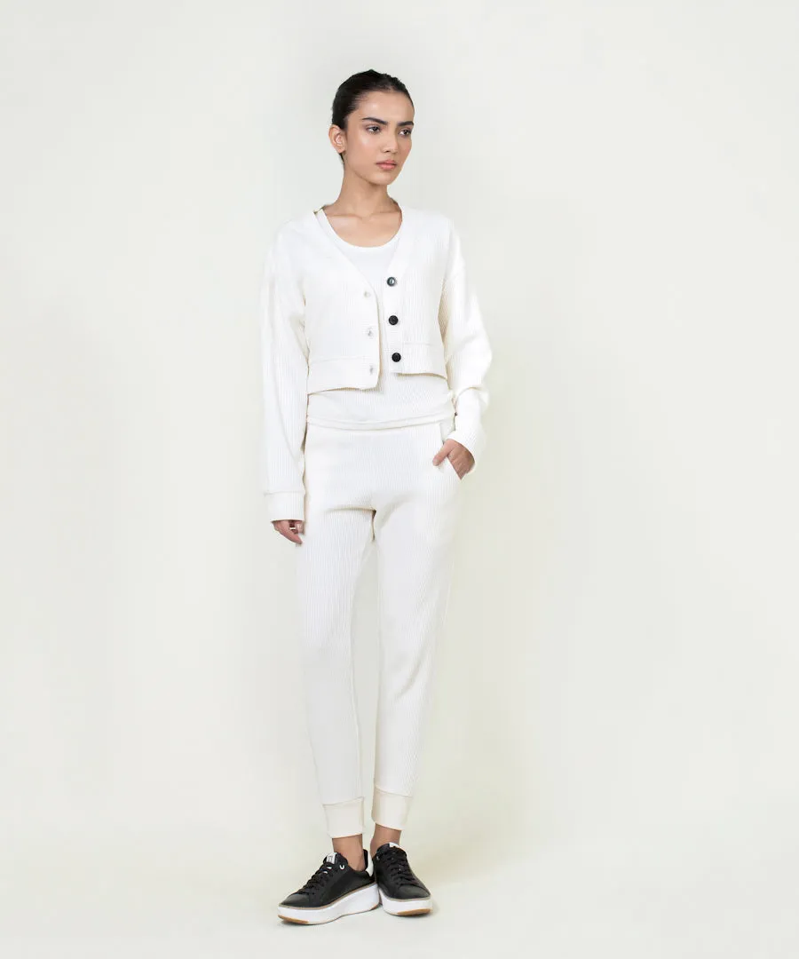 Women's Waffle Knit Cropped Joggers